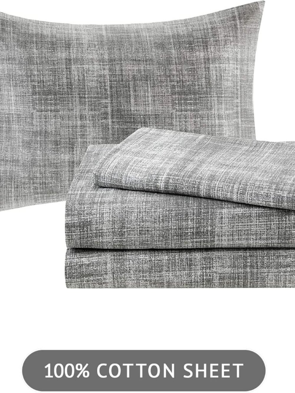 Madison Park Essentials Grey King Size Sheet Set